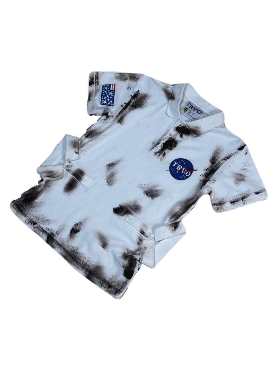 WHITE LUNAR DUST POLO – TRVO